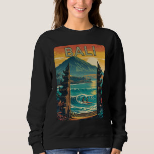 Bali Island Summer Retro Sunset Beach Ocean Sweatshirt
