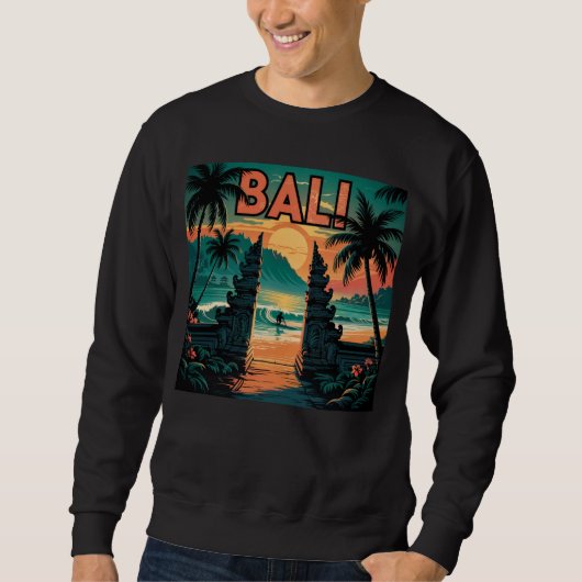 Bali Island Summer - Sunset Beach Surfers Sweatshirt (Vorderseite)