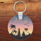 Bali Island Tourismus Zeichen Schlüsselanhänger (Vorderseite)