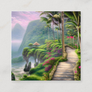 Bali ist eines der beliebtesten Reiseziele in der Quadratische Visitenkarte