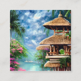 Bali ist eines der beliebtesten Reiseziele in der Quadratische Visitenkarte