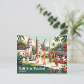 Bali-Kunstfestival Indonesien Postkarte (Stehend Vorderseite)