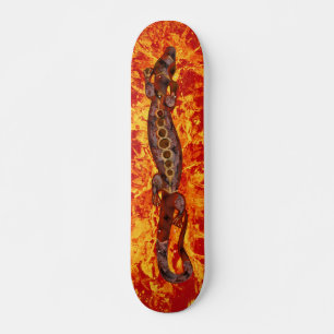 BALI lizard red   Feuerroter Spritzer Skateboard