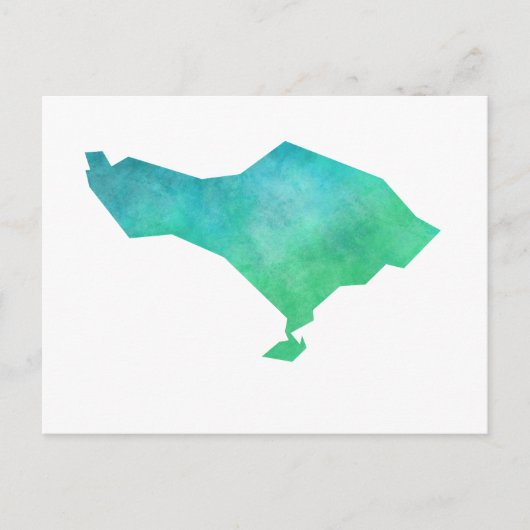 Bali Map Postkarte (Vorderseite)