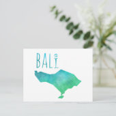 Bali Map Postkarte (Stehend Vorderseite)