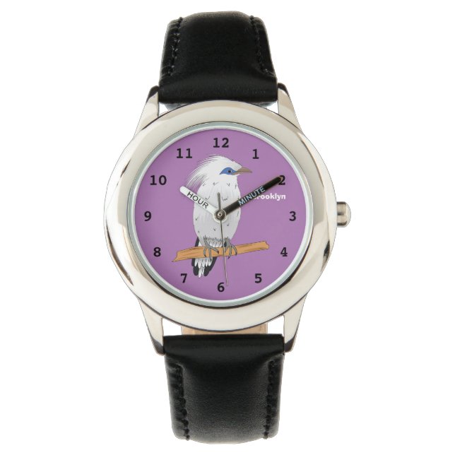 Bali Myna Tropenvogel Armbanduhr (Vorderseite)