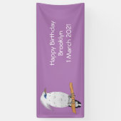 Bali Myna Tropenvogel Banner (Vertikal)