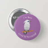 Bali Myna Tropenvogel Button (Vorne & Hinten)