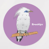 Bali Myna Tropenvogel Etiketten (Design 2)