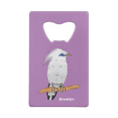 Bali Myna Tropenvogel Geldbeutel Flaschenöffner (Rückseite)