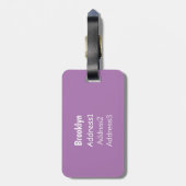 Bali Myna Tropenvogel Gepäckanhänger (Rückseite vertikal)