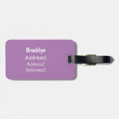 Bali Myna Tropenvogel Gepäckanhänger (Rückseite horizontal)