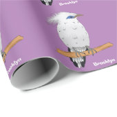 Bali Myna Tropenvogel Geschenkpapier (Rolleneckpunkt)