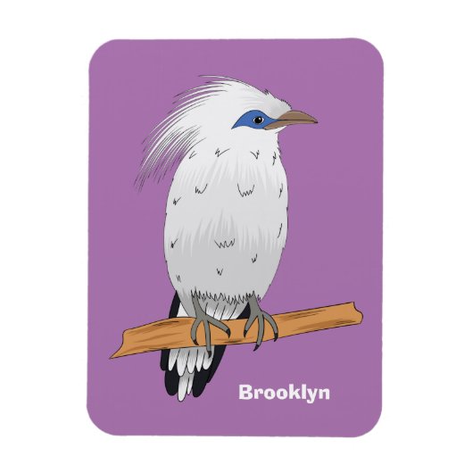 Bali Myna Tropenvogel Magnet (Vertikal)