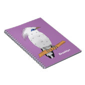 Bali Myna Tropenvogel Notizblock (Rechte Seite)