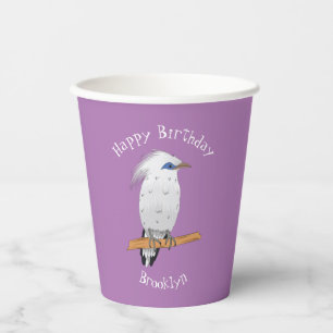 Bali Myna Tropenvogel Pappbecher