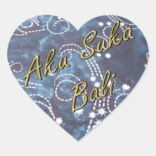 Bali Nights Batik Sticker (Vorderseite)