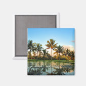 Bali Palm Trees Magnet (Vorderseite/Rückseite)