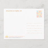 Bali-Palmen & Reisfelder Postkarte (Rückseite)