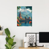 Bali Paradies: Majestic Mount Meru Poster (Heimbüro)
