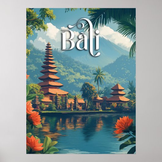 Bali Paradies: Majestic Mount Meru Poster (Vorne)