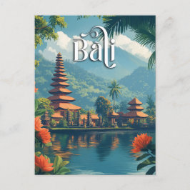 Bali Paradies: Majestic Mount Meru Postkarte