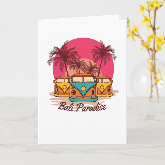 Bali Paradise Karte (Gelbe Blume)