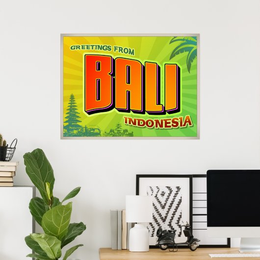 BALI-Plakat Poster (Heimbüro)