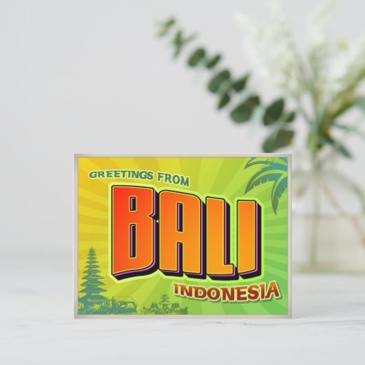 BALI POSTKARTE (Stehend Vorderseite)