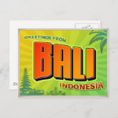 BALI POSTKARTE (Vorne/Hinten)