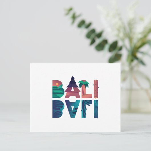 Bali Postkarte (Stehend Vorderseite)