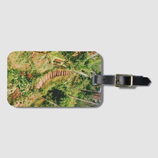 Bali Regenwaldtreppe Gepäckanhänger (Vorderseite (Horizontal))