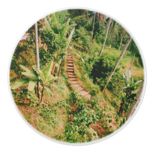 Bali Regenwaldtreppe Keramikknauf