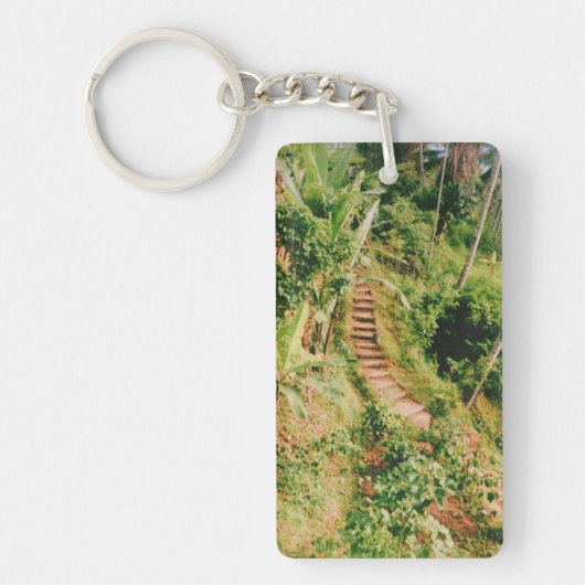 Bali Regenwaldtreppe Schlüsselanhänger (Vorderseite)