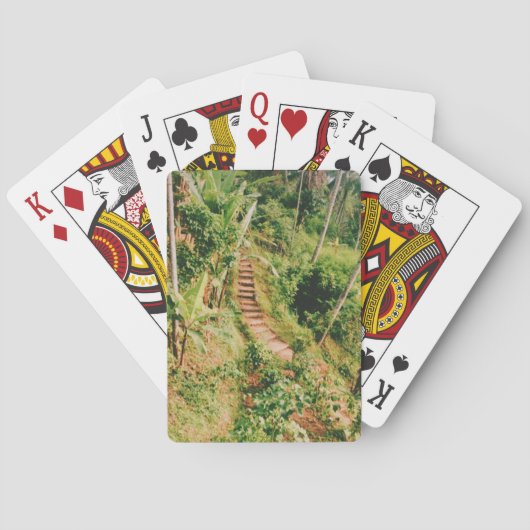 Bali Regenwaldtreppe Spielkarten (Rückseite)