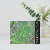 Bali-Reis-Terrassen Postkarte (Stehend Vorderseite)