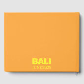 Bali-Reise-Couchtischbuch Gästebuch (Rückseite)