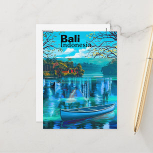 Bali Reise Postkarten Kunst, Bali Skyline, Bali In