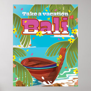 Bali-Reiseplakat. Poster
