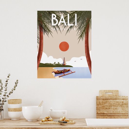 Bali Reiseplakat Poster (Küche)