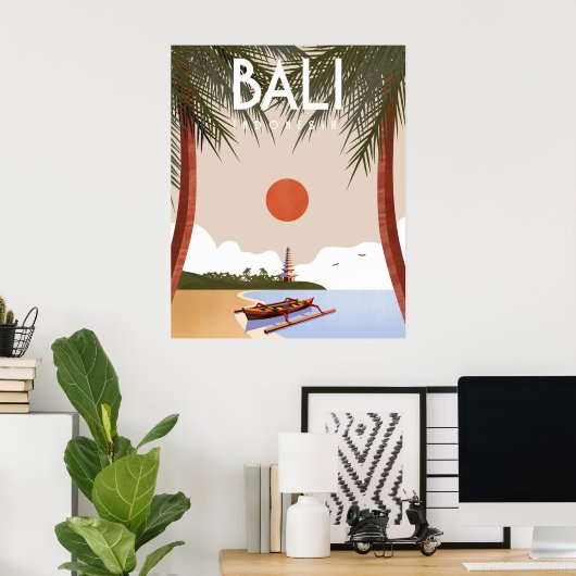 Bali Reiseplakat Poster (Heimbüro)