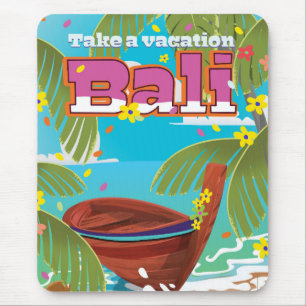 Bali-Reiseposter. Mousepad