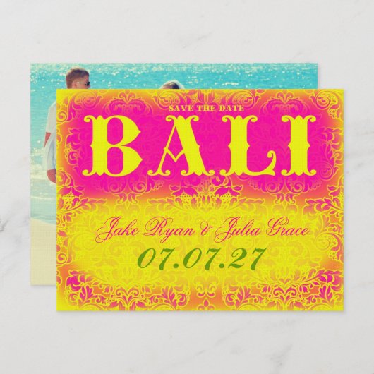 BALI Save the Date (Vorne/Hinten)