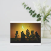 Bali-Schattenpuppen Postkarte (Stehend Vorderseite)