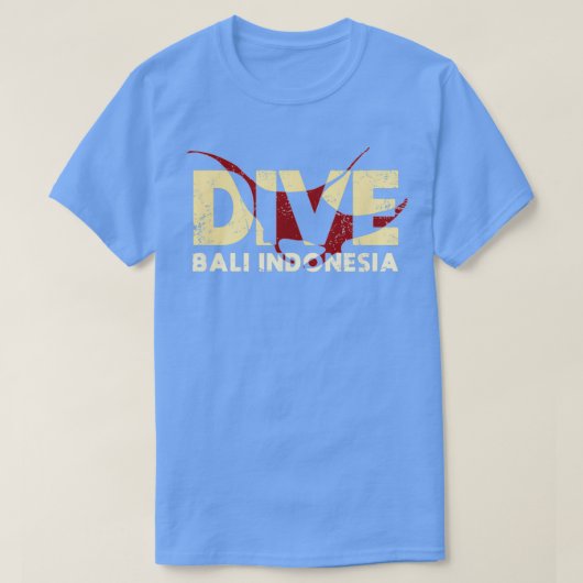 Bali Scuba Dive Manta Ray Diving T-Shirt (Design vorne)