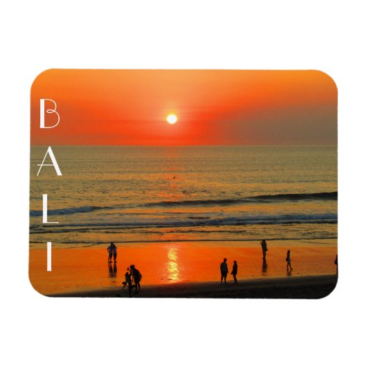 Bali Seminyak Sonnenuntergang Magnet (Horizontal)