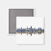 Bali Skyline Magnet (Vorderseite/Rückseite)