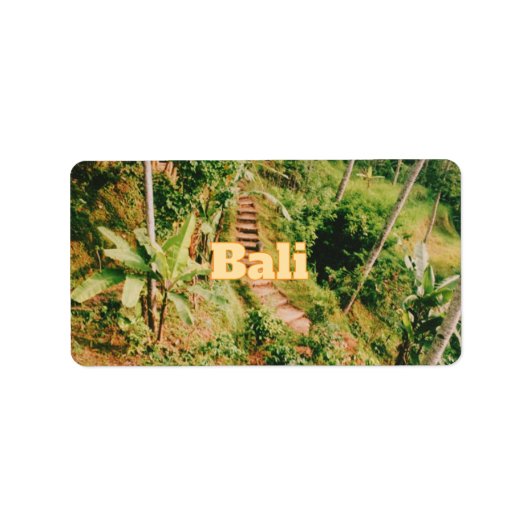 Bali Souvenir Flexible Photo Magnet Adressaufkleber (Vorne)