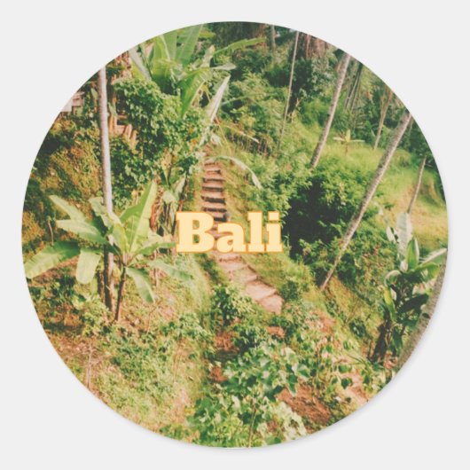 Bali Souvenir Flexible Photo Magnet Runder Aufkleber (Vorderseite)