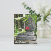 Bali Statue Postcard Postkarte (Stehend Vorderseite)